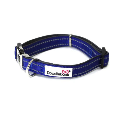 Doodlebone Padded Dog Collar - Cobalt - Doodle - 2