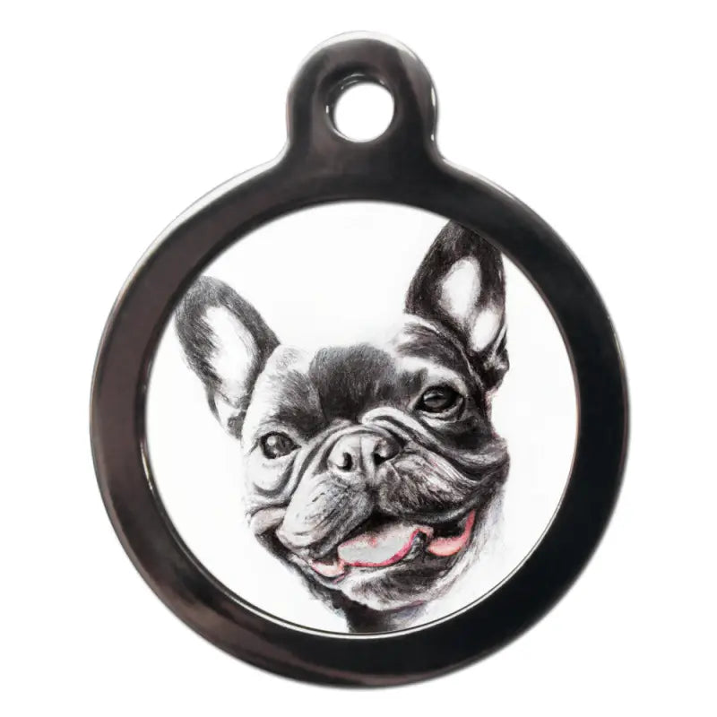 French Bulldog Portrait Dog ID Tag - PS Pet Tags - 1