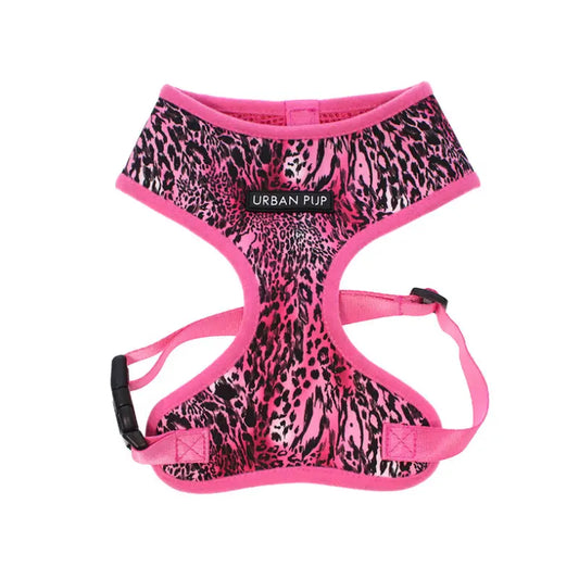 Funky Pink Leopard Dog Harness - Urban - 1