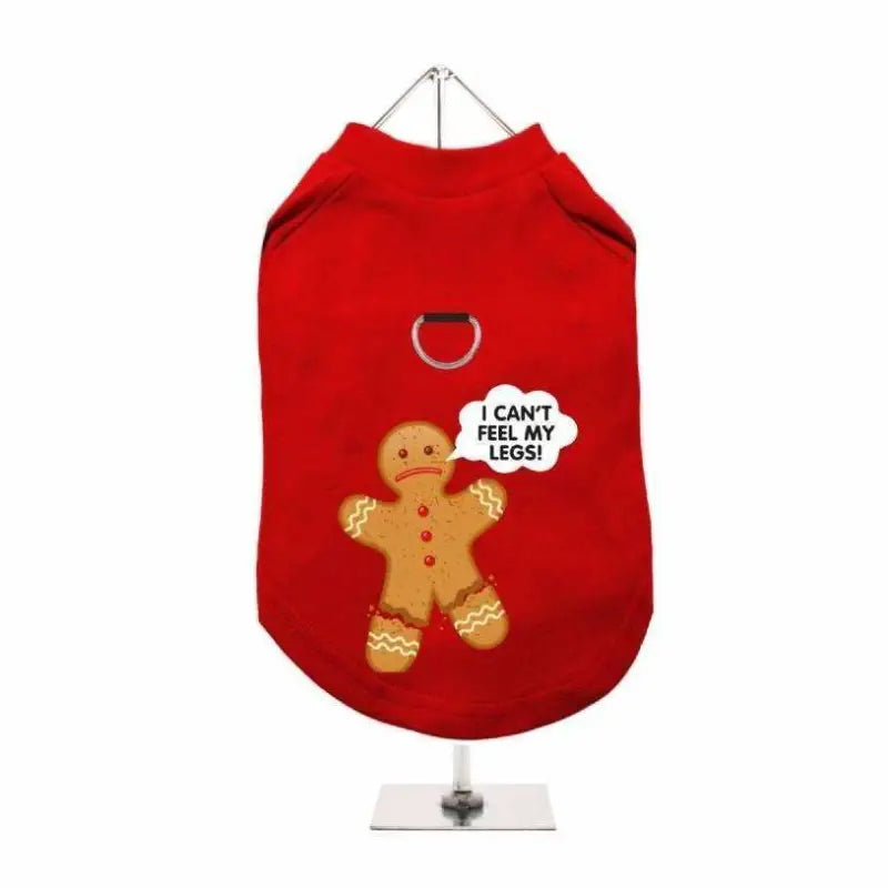Gingerbread Man Harness Lined Dog T-Shirt - Urban Pup - 1