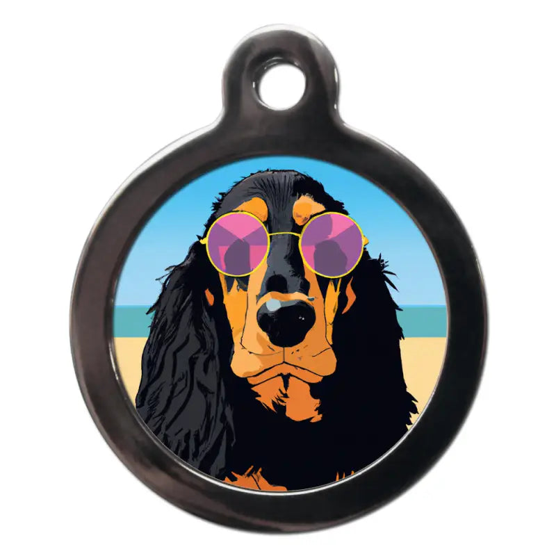 Gordon Setter Summertime Dog ID Tag - PS Pet Tags - 1