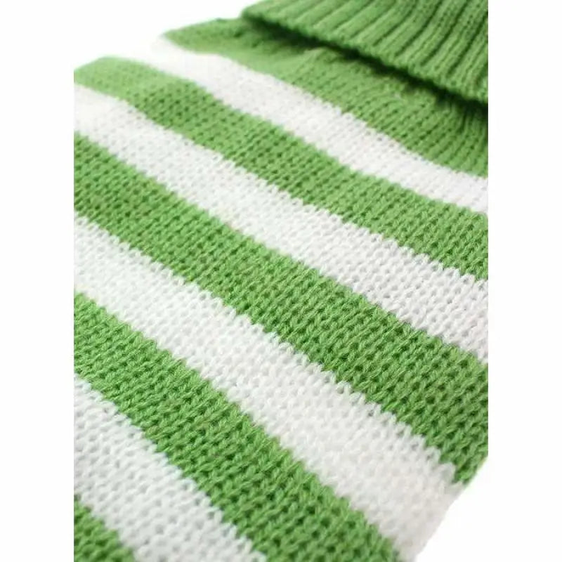 Green and White Candy Stripe Dog Jumper - Urban Pup - 3