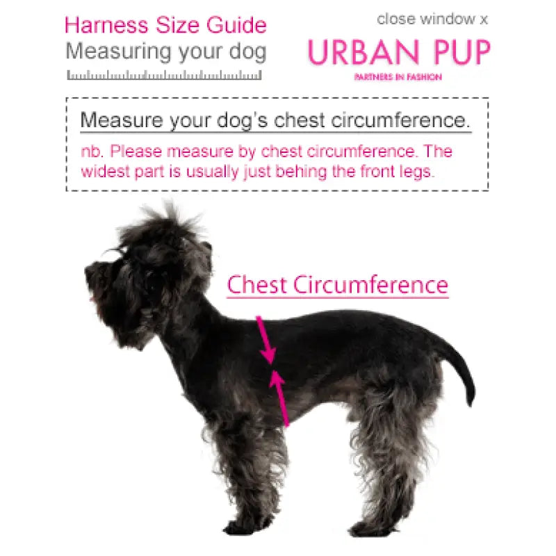 Hot Pink Tartan Dog Harness - Urban Pup - 5