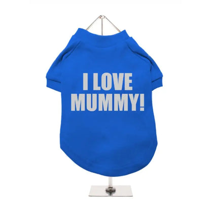 I Love Mummy Glitter Dog T-Shirt - Urban - 2