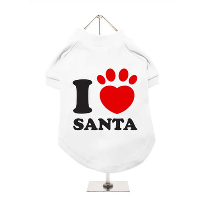 I Love Santa Dog T-shirt - Urban Pup - 1