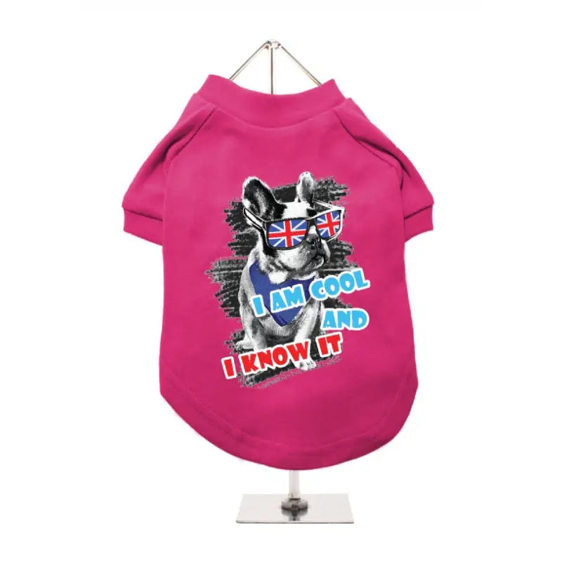 I’m Cool And I Know It Dog T-Shirt - Urban - 6