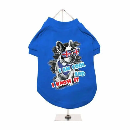 I’m Cool And I Know It Dog T-Shirt - Urban - 1