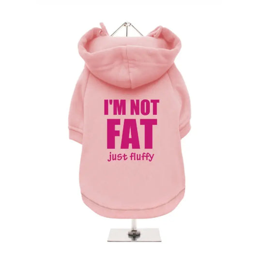 I’m Not Fat Just Fluffy Dog Hoodie Sweatshirt - Baby Pink - Urban - 1