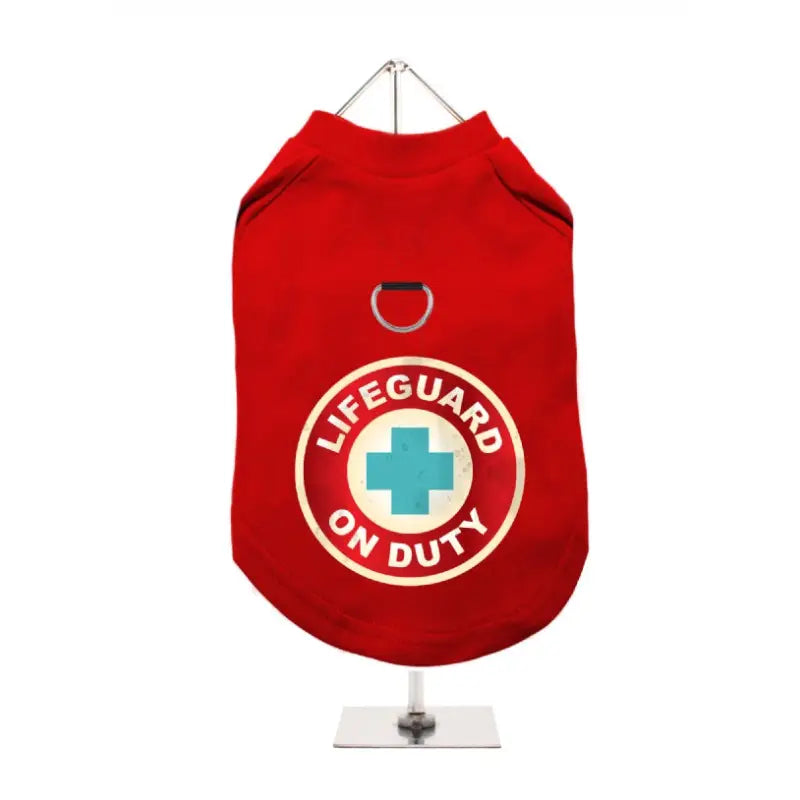 Lifeguard On Duty Harness Dog T-Shirt - Urban - 1