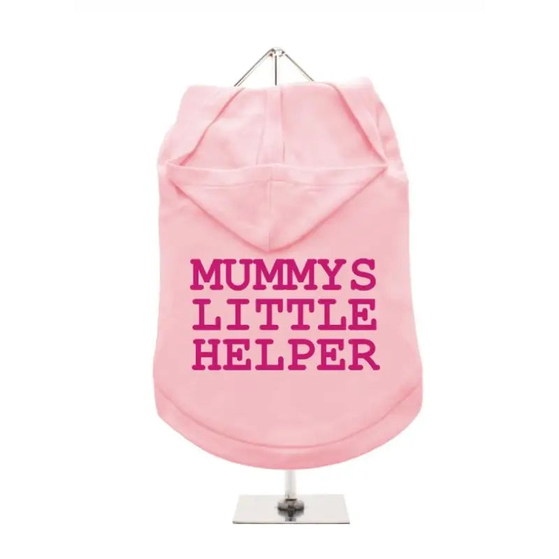 Mummy’s Little Helper Hooded Dog T-Shirt Baby Pink - Urban - 1