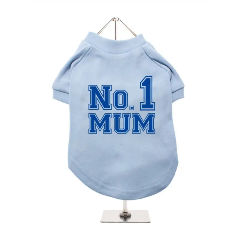 No.1 Mum Dog T-Shirt Baby Blue - Urban - 1
