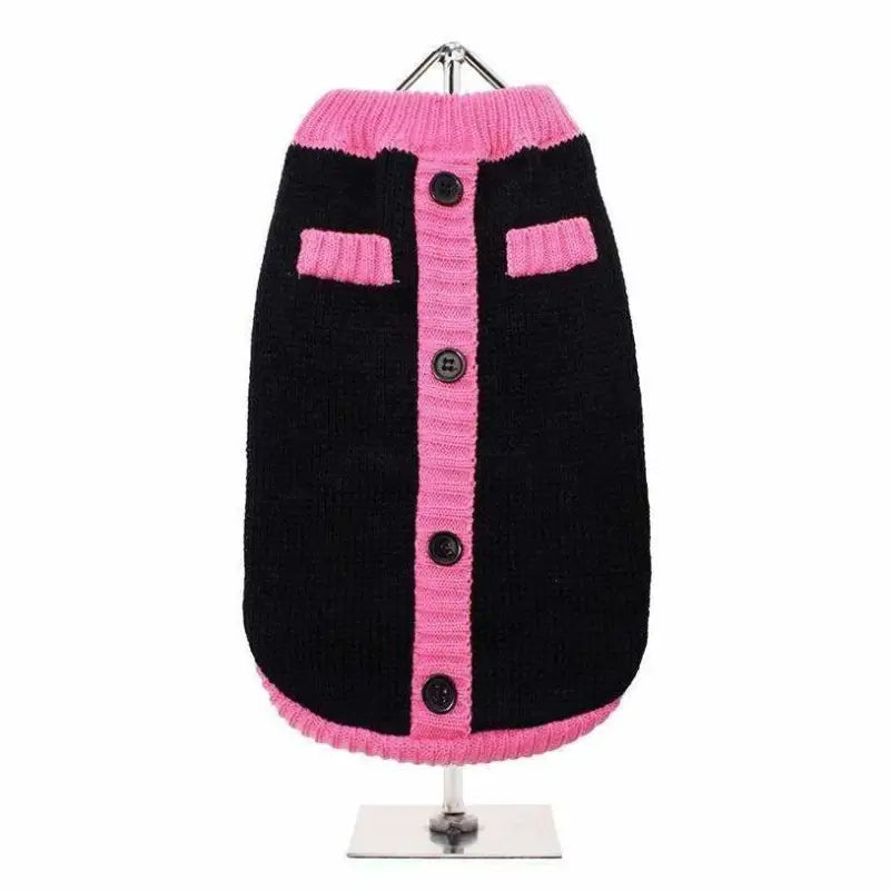 Urban Pup Black And Pink Mod Dog Jumper - Sale - 3