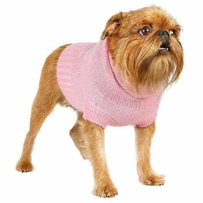 Urban Pup Pink and Grey Argyle Dog Jumper - Sale - 2