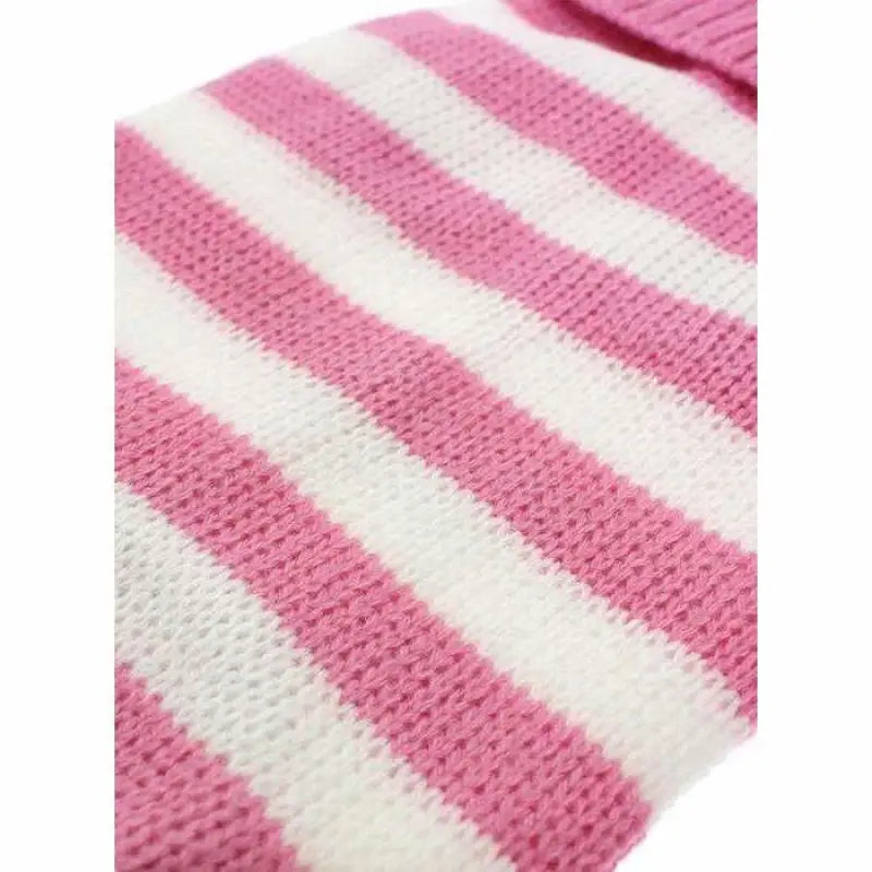 Pink and White Candy Stripe Dog Jumper - Urban Pup - 3
