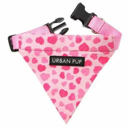 Pink Hearts Dog Bandana Collar - Urban Pup - 1