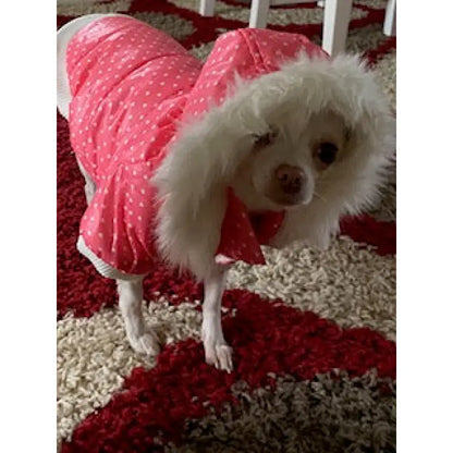 Pink Hearts Thermal Quilted Parka Dog Coat - Urban Pup - 4