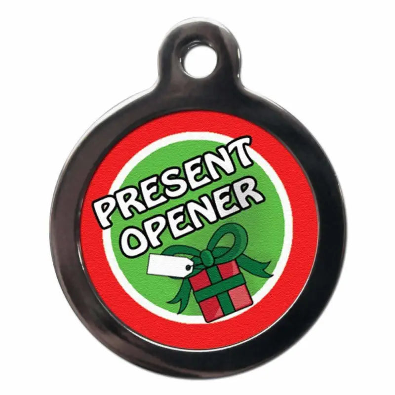 Present Opener Dog ID Tag - PS Pet Tags - 1