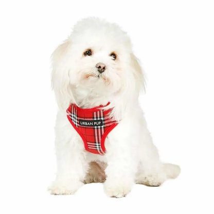 Red Tartan Dog Harness - Urban Pup - 2