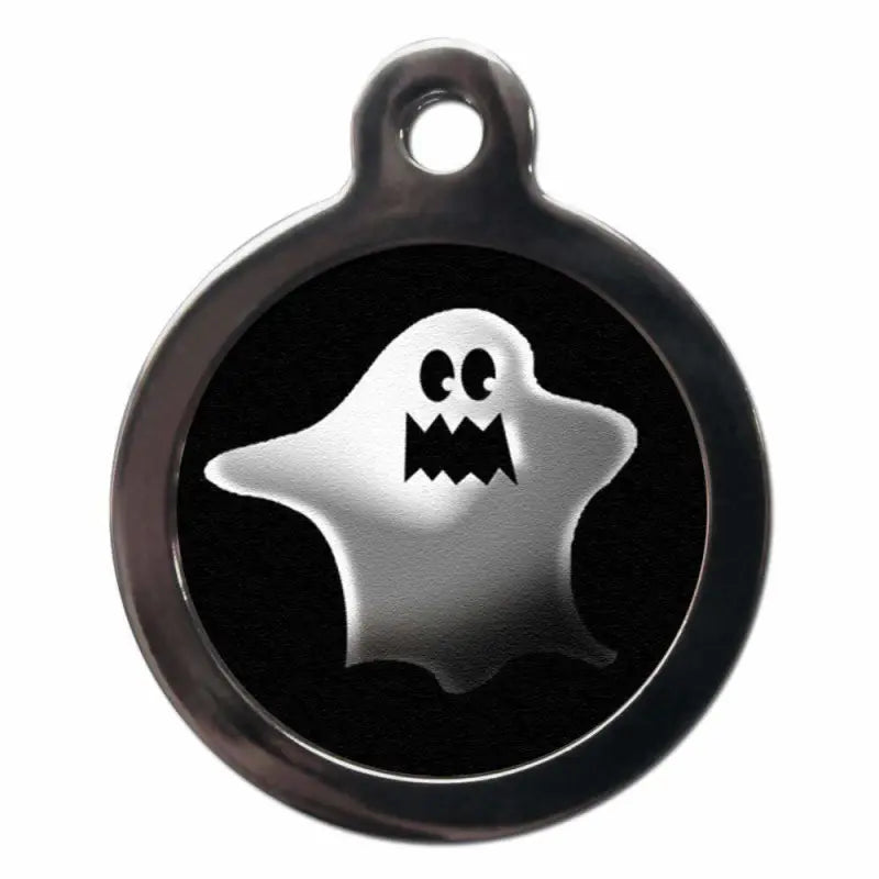 Scary Ghost Pet ID Tag - PS Pet Tags - 1