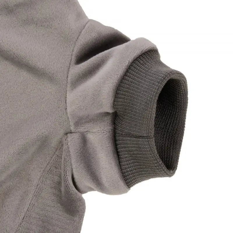 Steel Grey Velour Dog Sweatshirt - Rich Paw - 3
