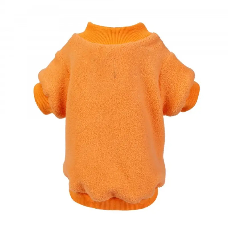 Tangerine Orange Micro Fleece Dog Sweatshirt - Rich Paw - 1
