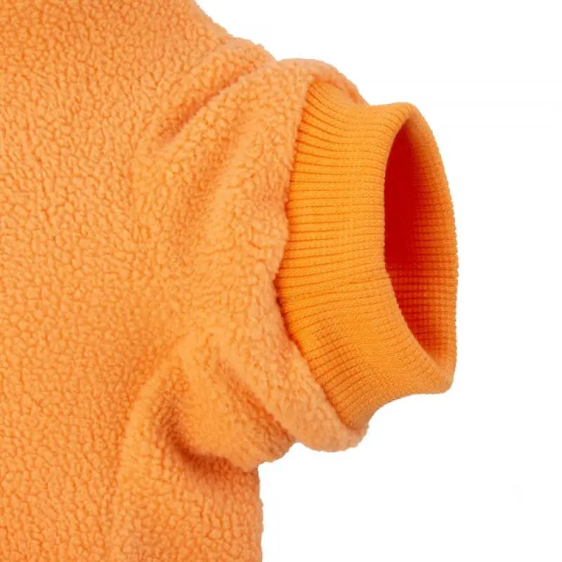 Tangerine Orange Micro Fleece Dog Sweatshirt - Rich Paw - 3