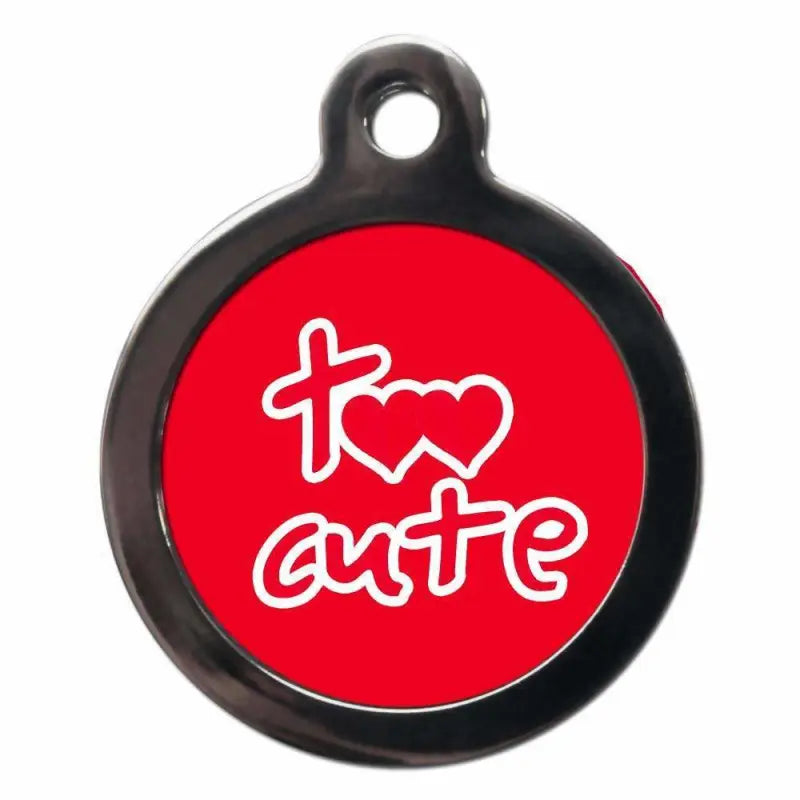 Too Cute Red Dog ID Tag - PS Pet Tags - 1