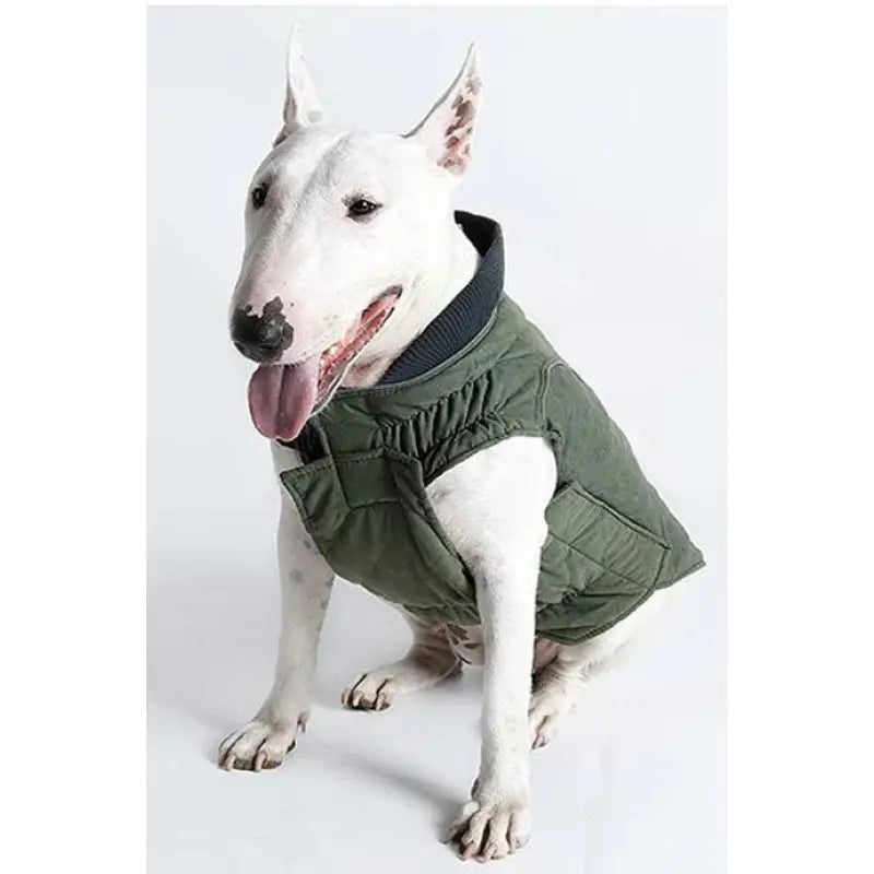 Weatherproof Quilted Bodywarmer Dog Coat In Green - Posh Pawz - 3
