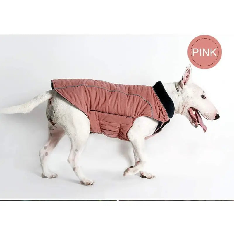 Weatherproof Quilted Bodywarmer Dog Coat In Pink - Posh Pawz - 4