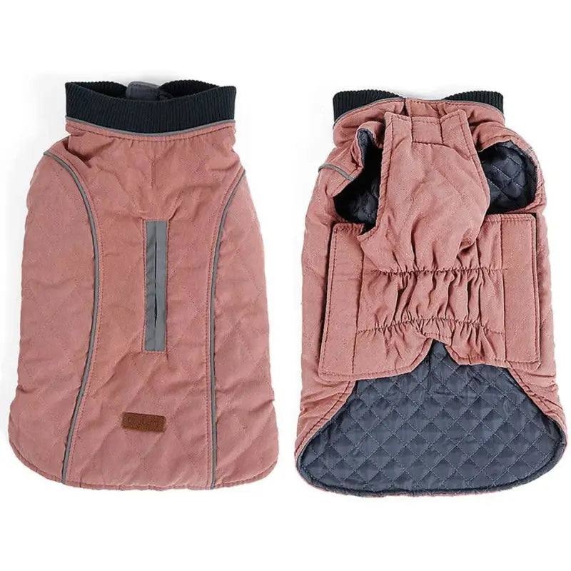 Weatherproof Quilted Bodywarmer Dog Coat In Pink - Posh Pawz - 2